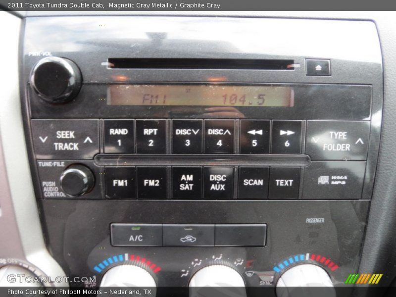 Magnetic Gray Metallic / Graphite Gray 2011 Toyota Tundra Double Cab