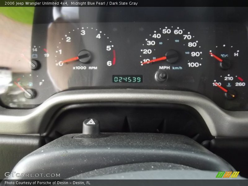 Midnight Blue Pearl / Dark Slate Gray 2006 Jeep Wrangler Unlimited 4x4