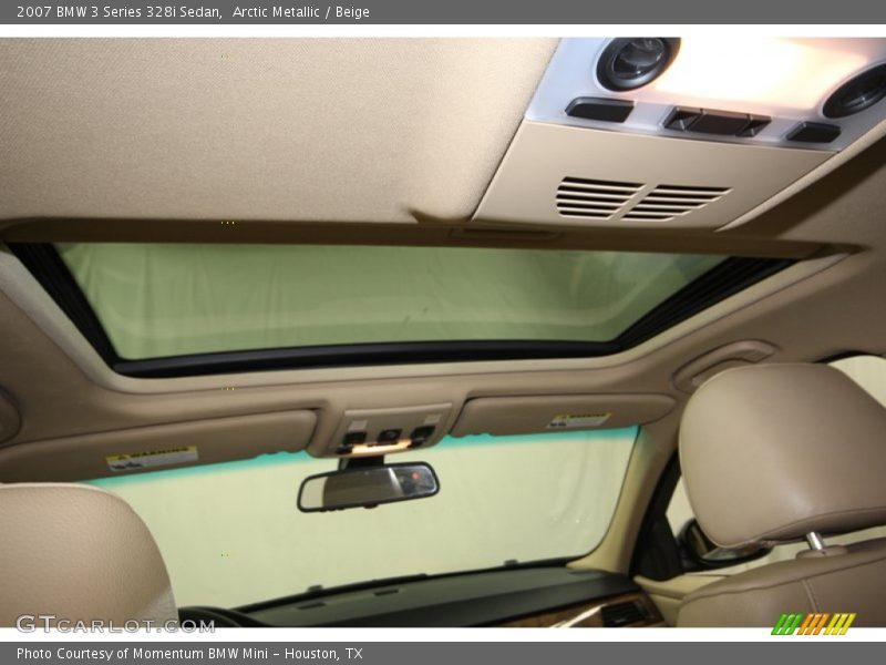 Arctic Metallic / Beige 2007 BMW 3 Series 328i Sedan