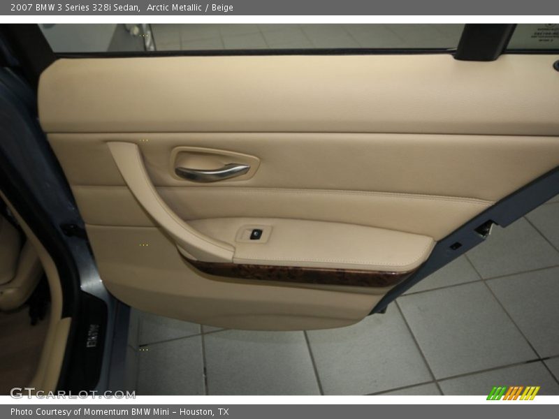 Arctic Metallic / Beige 2007 BMW 3 Series 328i Sedan