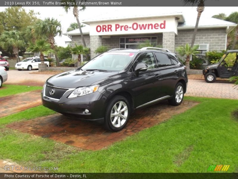 Truffle Brown Mica / Parchment/Brown Walnut 2010 Lexus RX 350