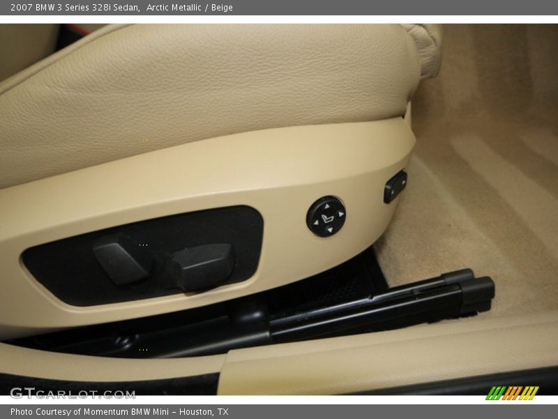Arctic Metallic / Beige 2007 BMW 3 Series 328i Sedan
