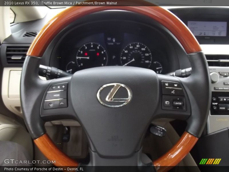 Truffle Brown Mica / Parchment/Brown Walnut 2010 Lexus RX 350