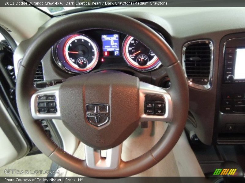 Dark Charcoal Pearl / Dark Graystone/Medium Graystone 2011 Dodge Durango Crew 4x4