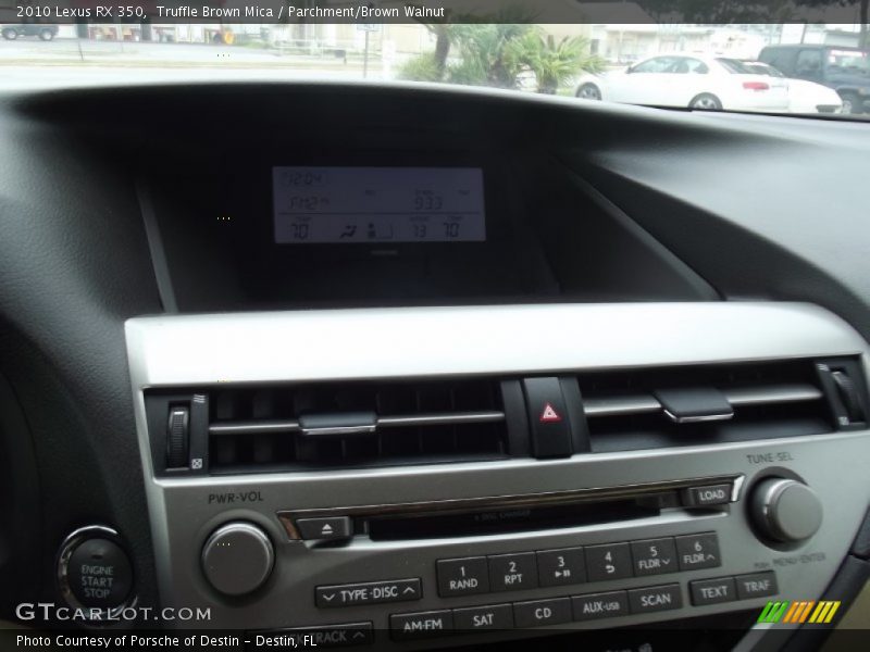 Truffle Brown Mica / Parchment/Brown Walnut 2010 Lexus RX 350