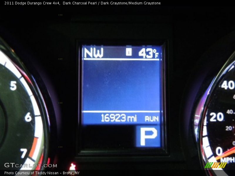 Dark Charcoal Pearl / Dark Graystone/Medium Graystone 2011 Dodge Durango Crew 4x4
