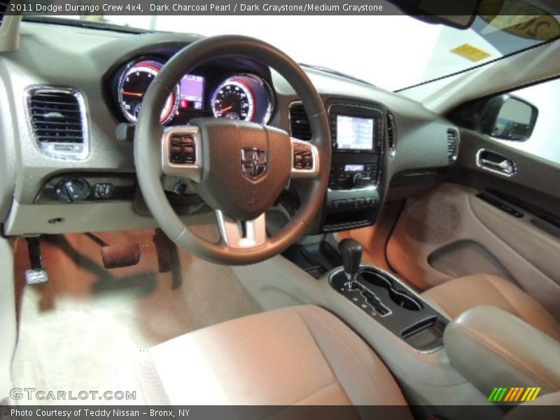 Dark Charcoal Pearl / Dark Graystone/Medium Graystone 2011 Dodge Durango Crew 4x4