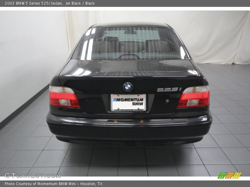 Jet Black / Black 2003 BMW 5 Series 525i Sedan