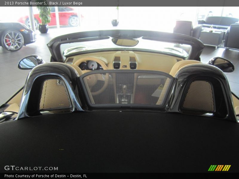 Black / Luxor Beige 2013 Porsche Boxster S
