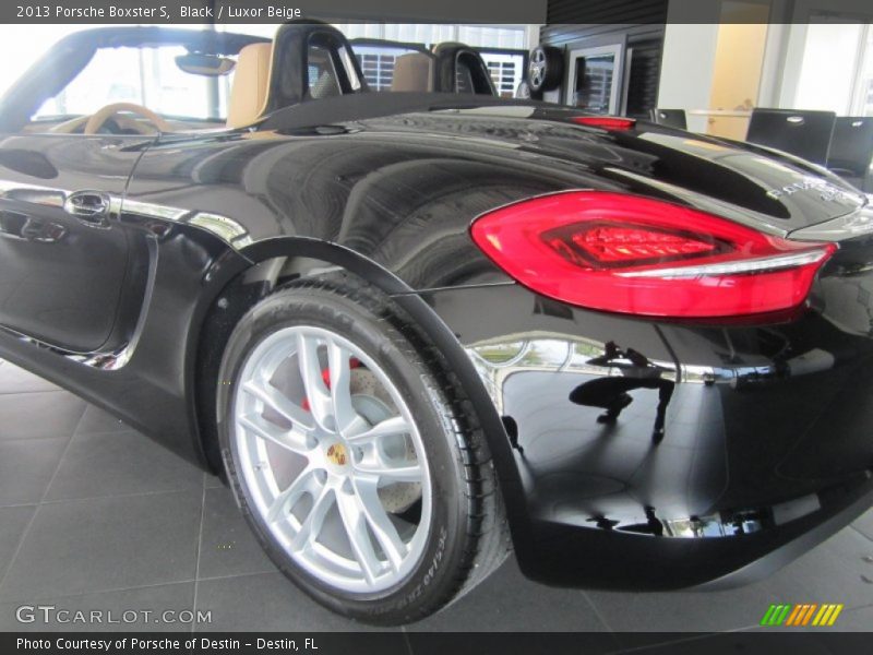 Black / Luxor Beige 2013 Porsche Boxster S