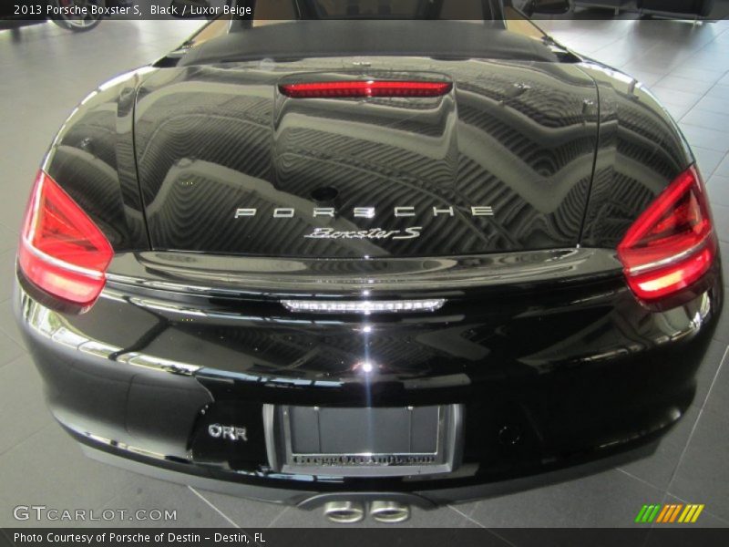 Black / Luxor Beige 2013 Porsche Boxster S