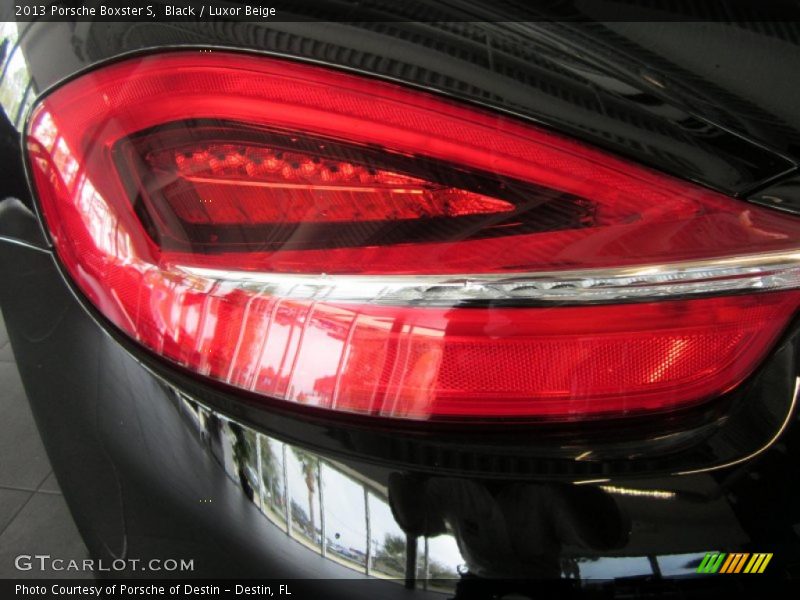 Black / Luxor Beige 2013 Porsche Boxster S