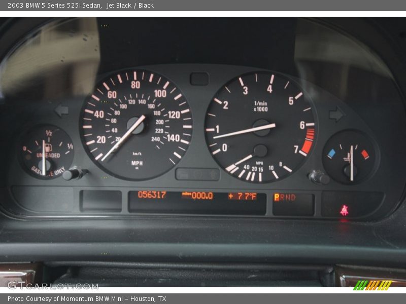 Jet Black / Black 2003 BMW 5 Series 525i Sedan