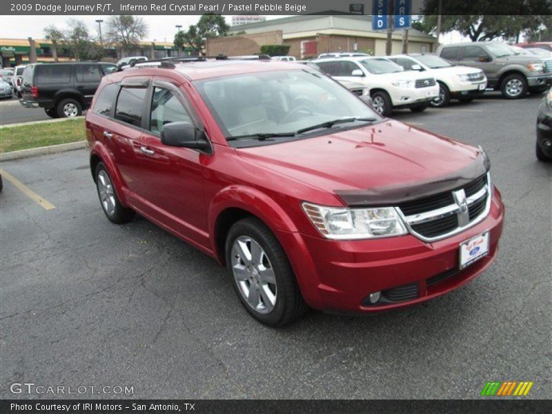 Inferno Red Crystal Pearl / Pastel Pebble Beige 2009 Dodge Journey R/T