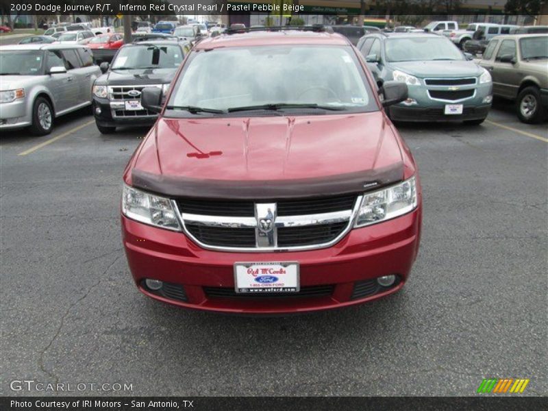 Inferno Red Crystal Pearl / Pastel Pebble Beige 2009 Dodge Journey R/T