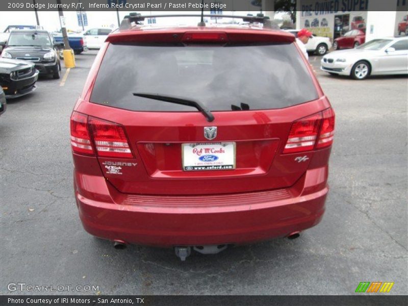 Inferno Red Crystal Pearl / Pastel Pebble Beige 2009 Dodge Journey R/T