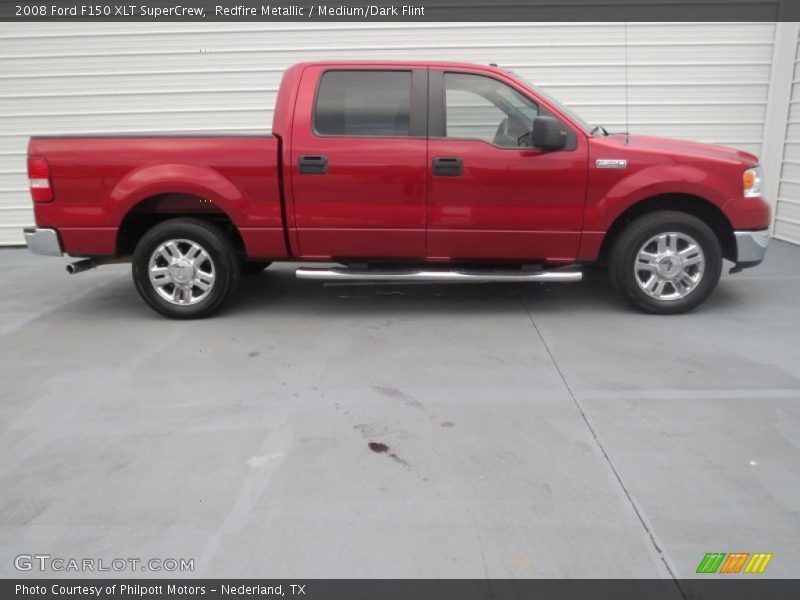 Redfire Metallic / Medium/Dark Flint 2008 Ford F150 XLT SuperCrew