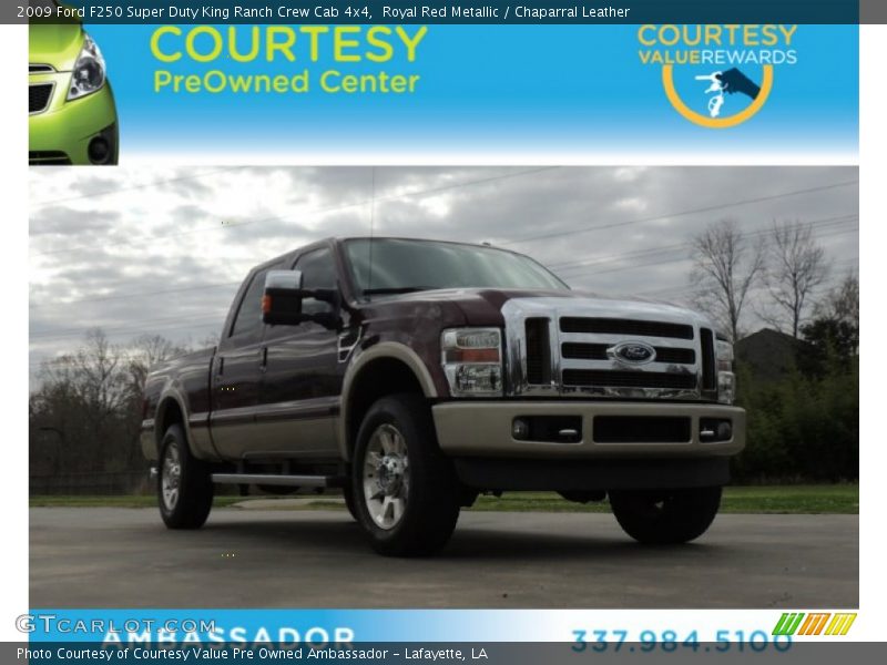 Royal Red Metallic / Chaparral Leather 2009 Ford F250 Super Duty King Ranch Crew Cab 4x4