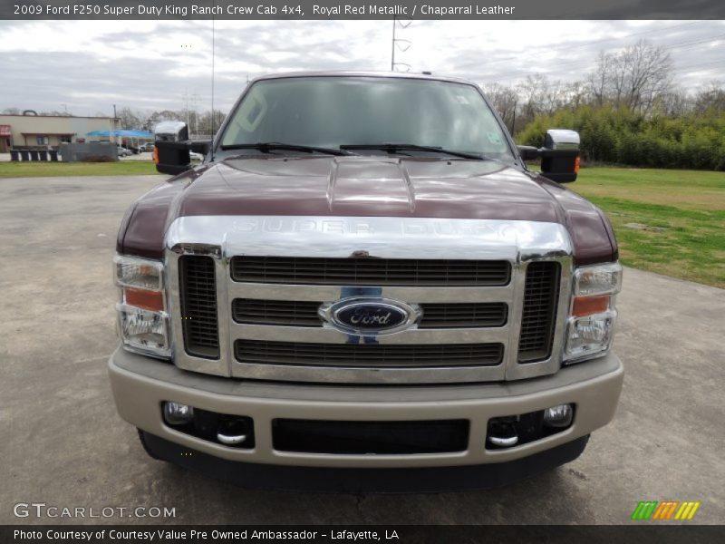 Royal Red Metallic / Chaparral Leather 2009 Ford F250 Super Duty King Ranch Crew Cab 4x4