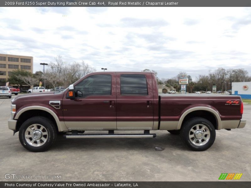 Royal Red Metallic / Chaparral Leather 2009 Ford F250 Super Duty King Ranch Crew Cab 4x4