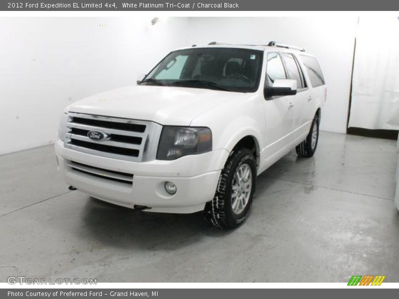 White Platinum Tri-Coat / Charcoal Black 2012 Ford Expedition EL Limited 4x4