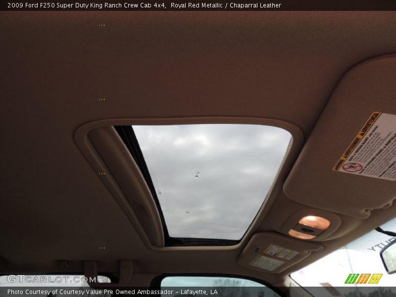 Royal Red Metallic / Chaparral Leather 2009 Ford F250 Super Duty King Ranch Crew Cab 4x4