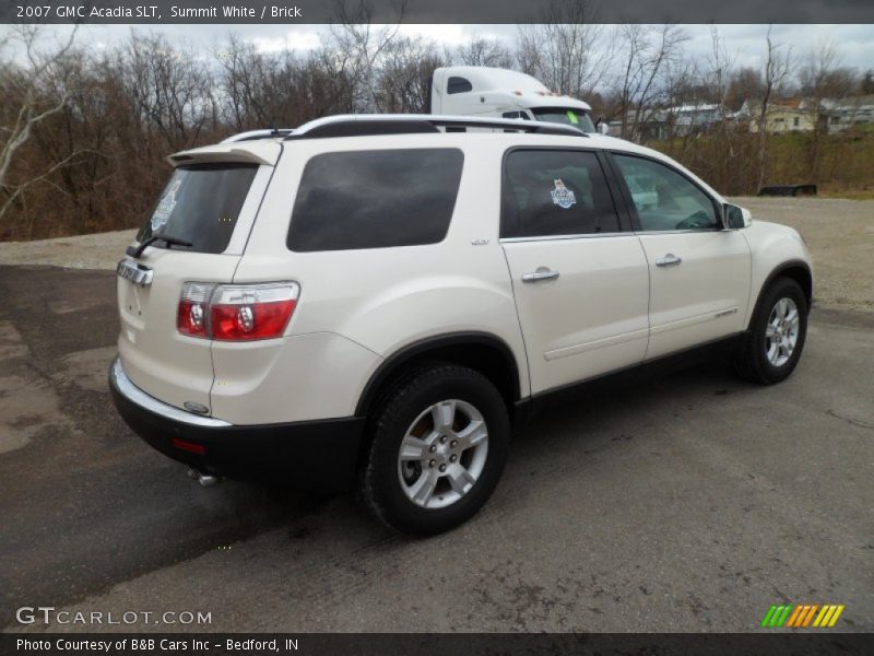 Summit White / Brick 2007 GMC Acadia SLT