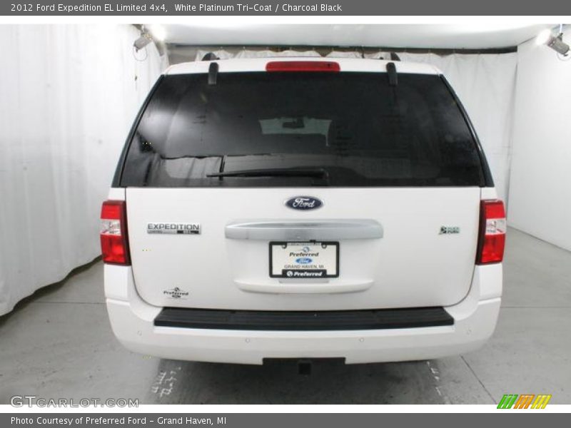 White Platinum Tri-Coat / Charcoal Black 2012 Ford Expedition EL Limited 4x4