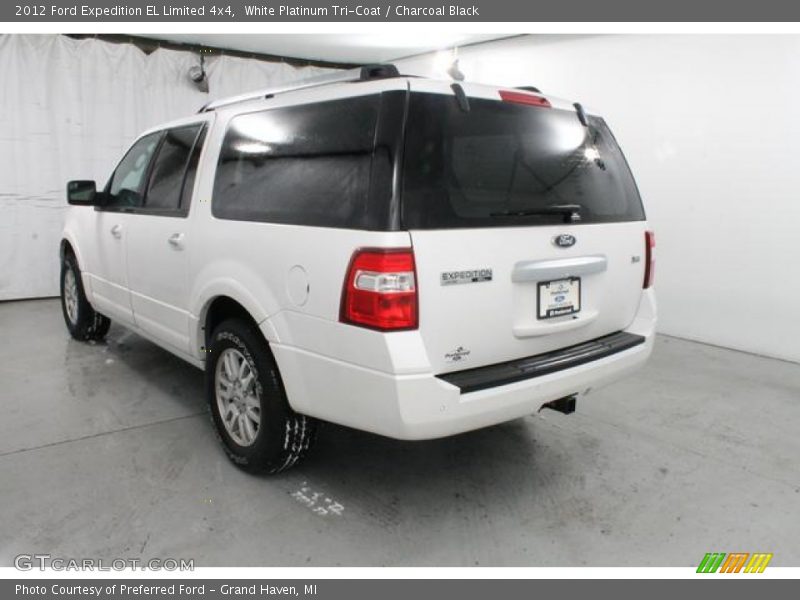 White Platinum Tri-Coat / Charcoal Black 2012 Ford Expedition EL Limited 4x4