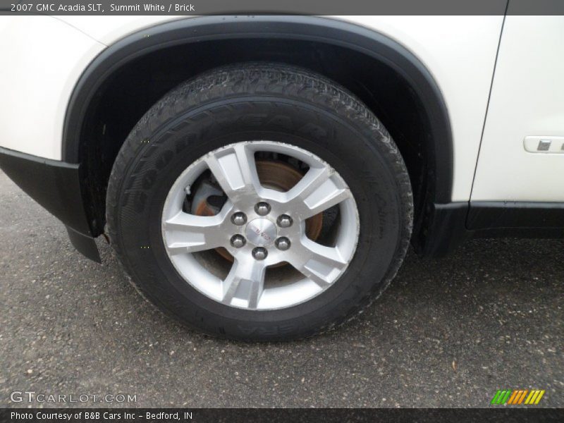 Summit White / Brick 2007 GMC Acadia SLT