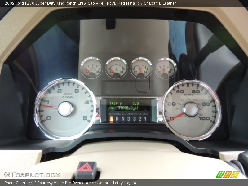 Royal Red Metallic / Chaparral Leather 2009 Ford F250 Super Duty King Ranch Crew Cab 4x4