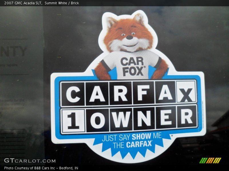 Summit White / Brick 2007 GMC Acadia SLT