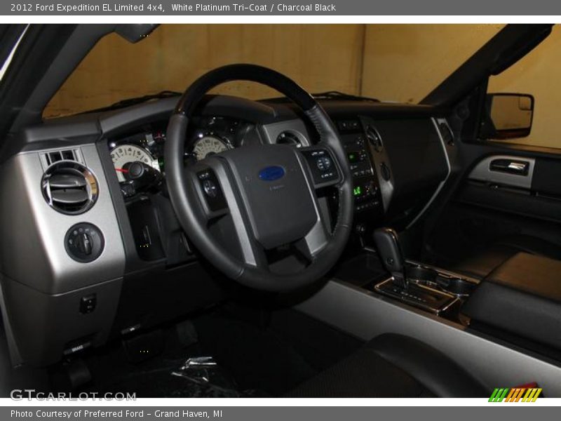 White Platinum Tri-Coat / Charcoal Black 2012 Ford Expedition EL Limited 4x4