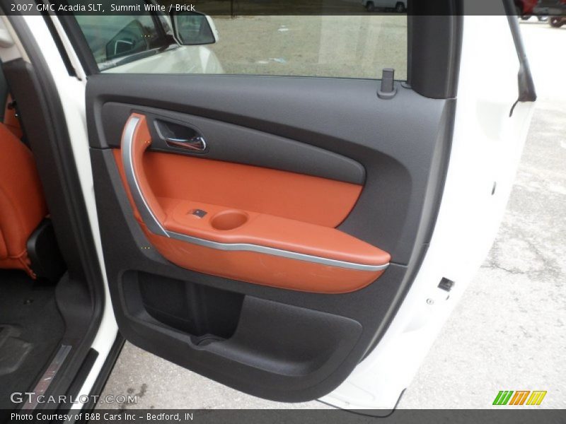 Summit White / Brick 2007 GMC Acadia SLT