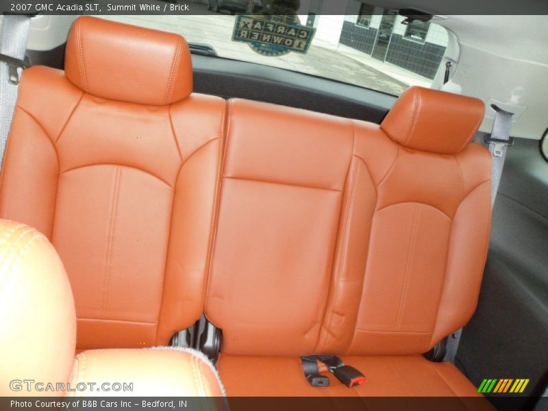 Summit White / Brick 2007 GMC Acadia SLT