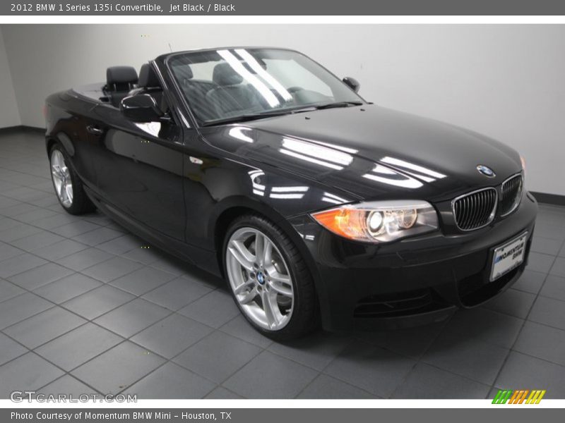 Jet Black / Black 2012 BMW 1 Series 135i Convertible