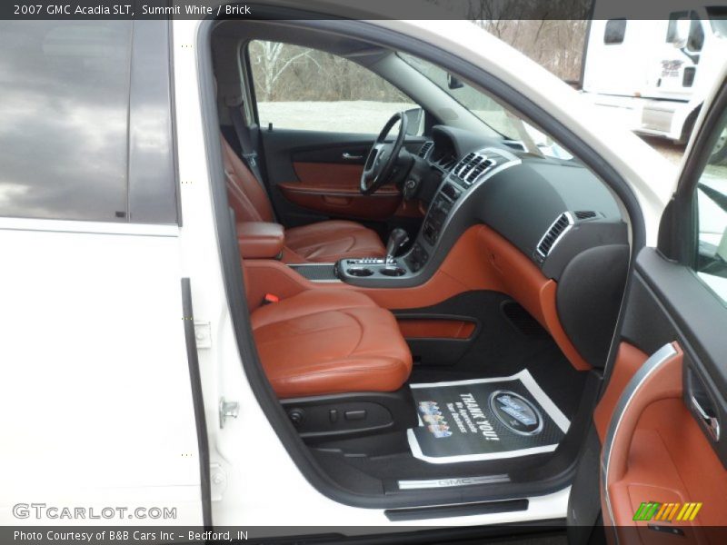 Summit White / Brick 2007 GMC Acadia SLT