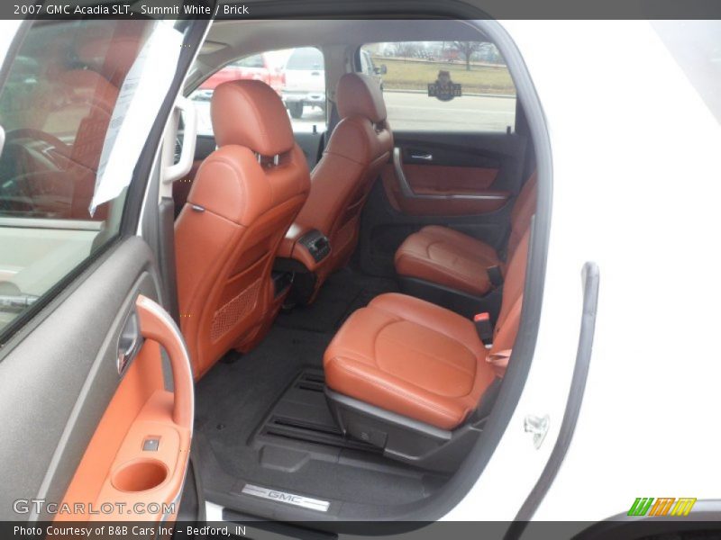 Summit White / Brick 2007 GMC Acadia SLT