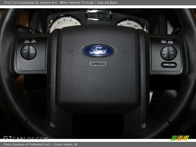 White Platinum Tri-Coat / Charcoal Black 2012 Ford Expedition EL Limited 4x4
