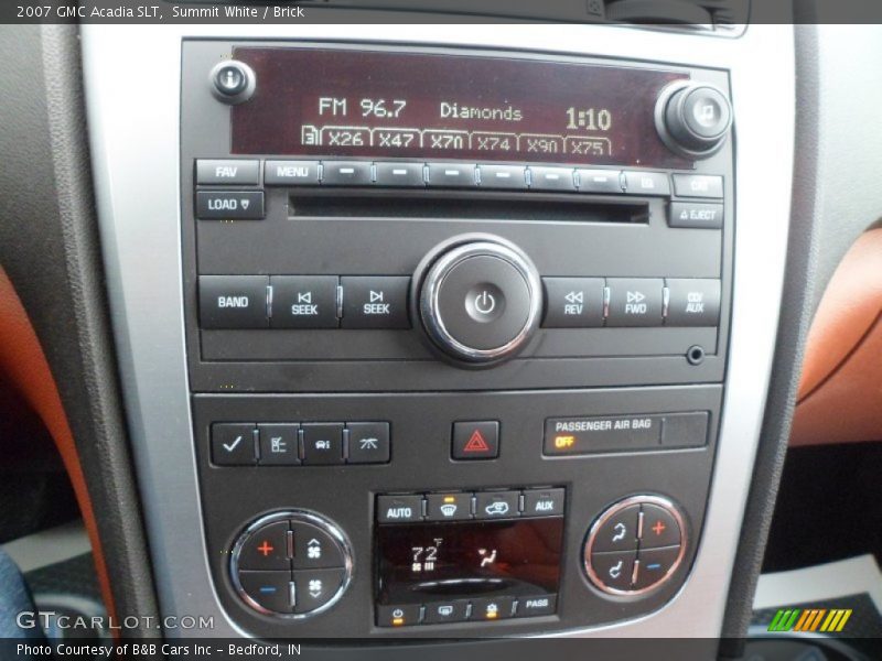 Summit White / Brick 2007 GMC Acadia SLT