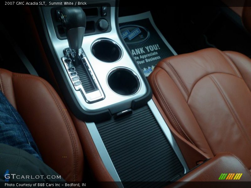 Summit White / Brick 2007 GMC Acadia SLT