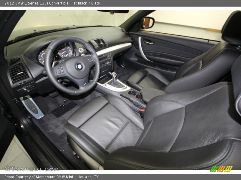  2012 1 Series 135i Convertible Black Interior