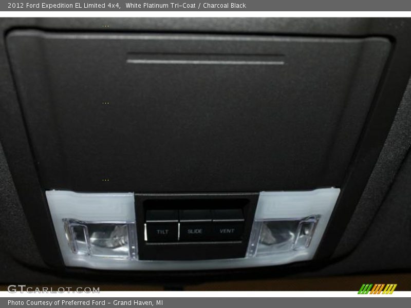 White Platinum Tri-Coat / Charcoal Black 2012 Ford Expedition EL Limited 4x4