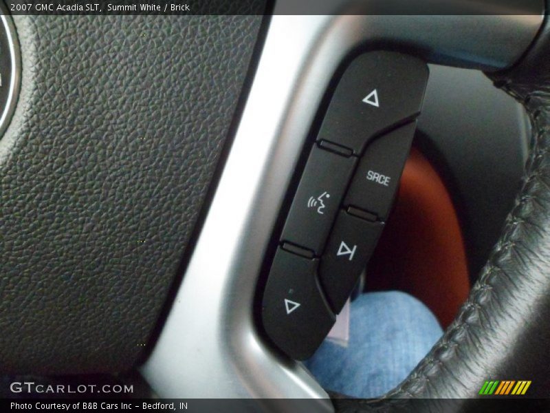 Summit White / Brick 2007 GMC Acadia SLT