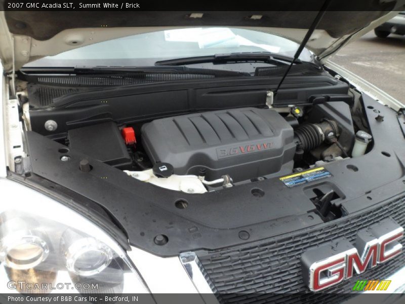 Summit White / Brick 2007 GMC Acadia SLT