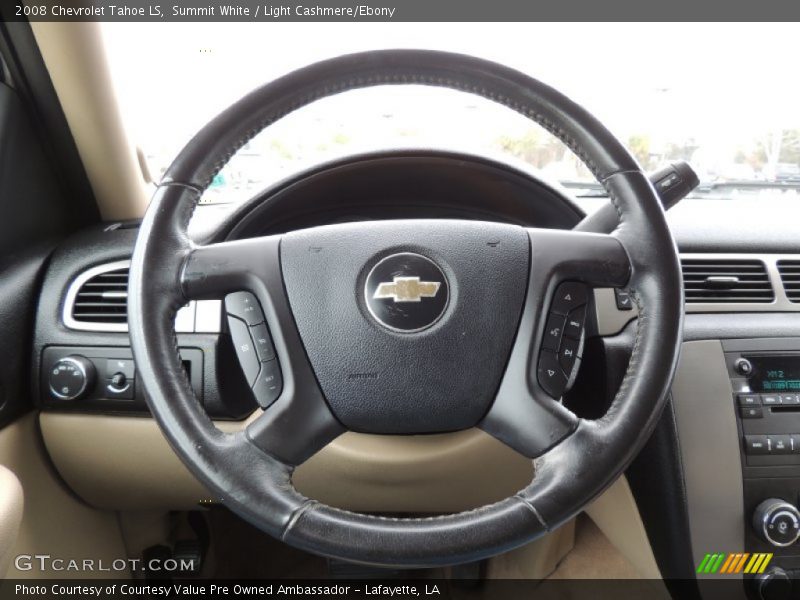 Summit White / Light Cashmere/Ebony 2008 Chevrolet Tahoe LS