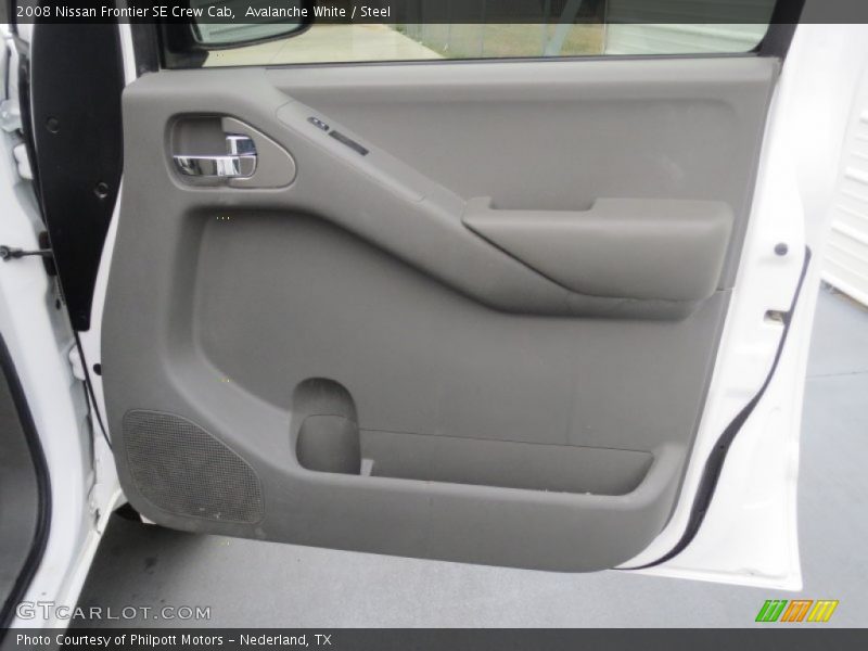 Avalanche White / Steel 2008 Nissan Frontier SE Crew Cab