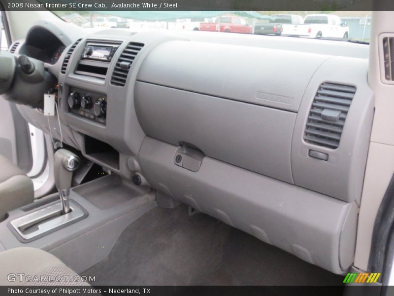 Avalanche White / Steel 2008 Nissan Frontier SE Crew Cab