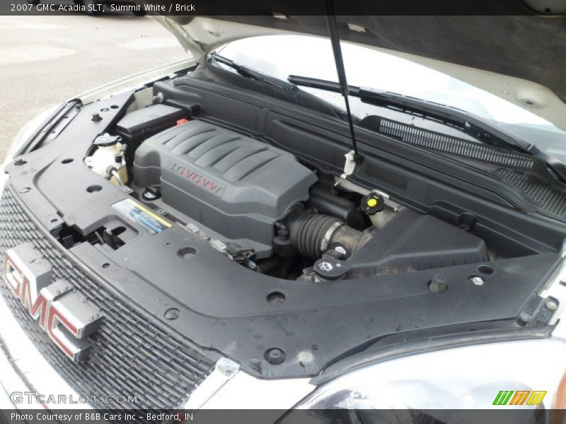 Summit White / Brick 2007 GMC Acadia SLT