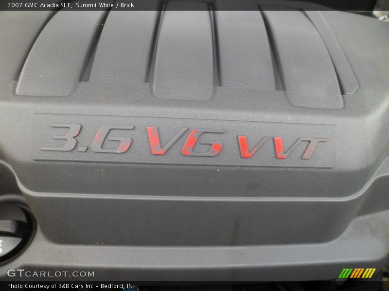 Summit White / Brick 2007 GMC Acadia SLT